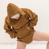 Brown- Adult Fleece Hoodie Onesie