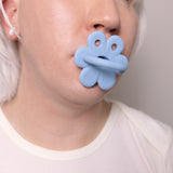 Blue- Adult Silicone Flower Pacifier
