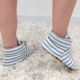 Grey Stripe- Adult Booties