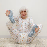 Nursery- Adult Bamboo Terry Footed Pajamas