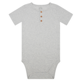 Ash- Adult Waffle Bamboo Onesie