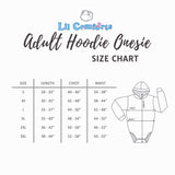 Brown- Adult Fleece Hoodie Onesie