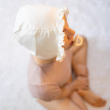 White- Adult Bonnet - Lil Comforts
