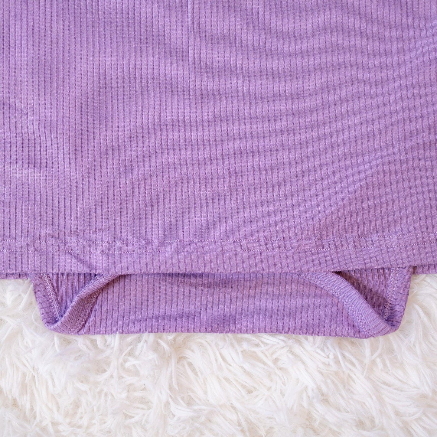 Lavender Dress- Adult Ribbed Onesie