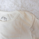 Bone- Adult Ribbed Onesie - Lil Comforts