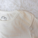Bone- Adult Ribbed Onesie - Lil Comforts
