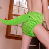 Dinosaur Tail- Adult Cloth Diaper - Lil Comforts