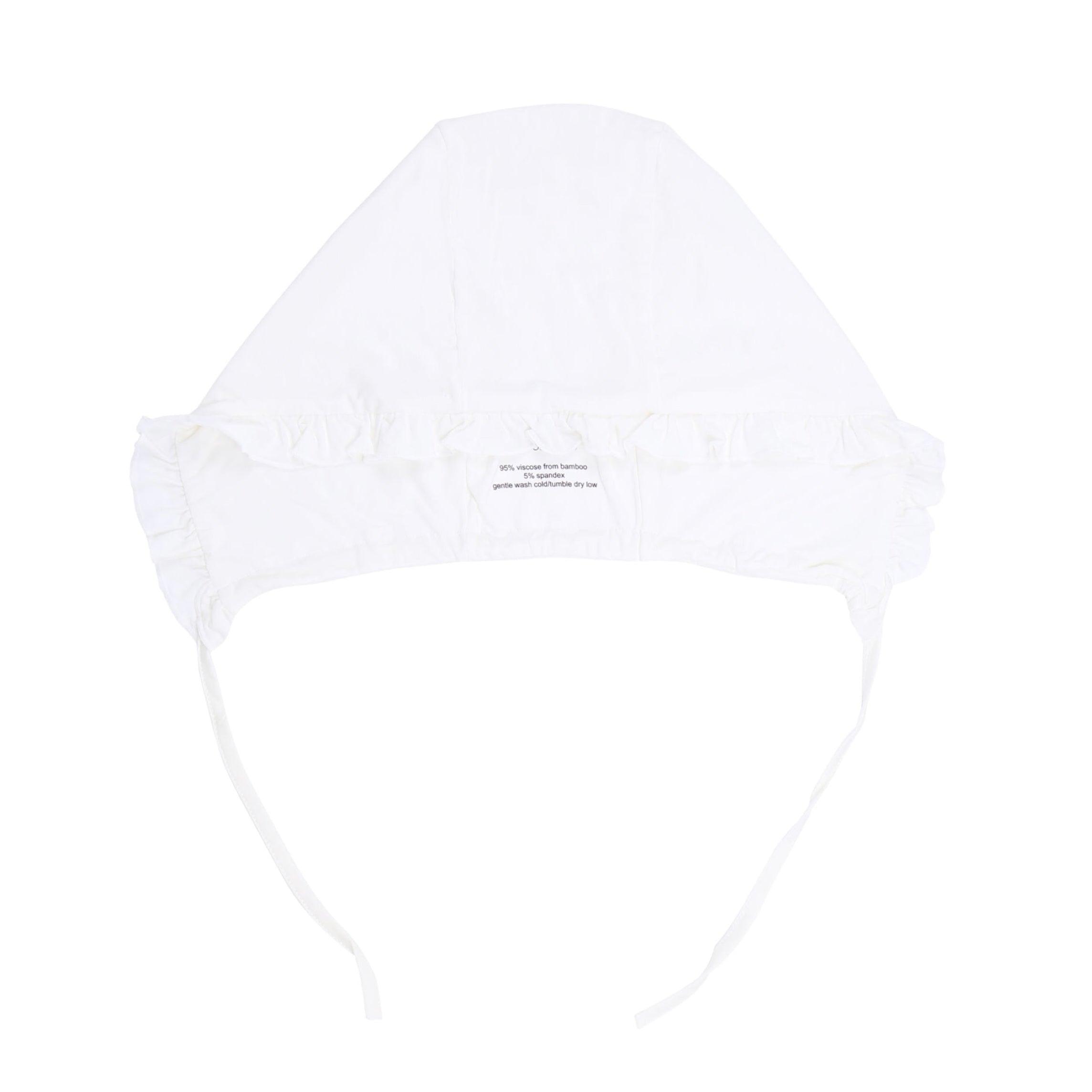 White- Adult Bonnet - Lil Comforts