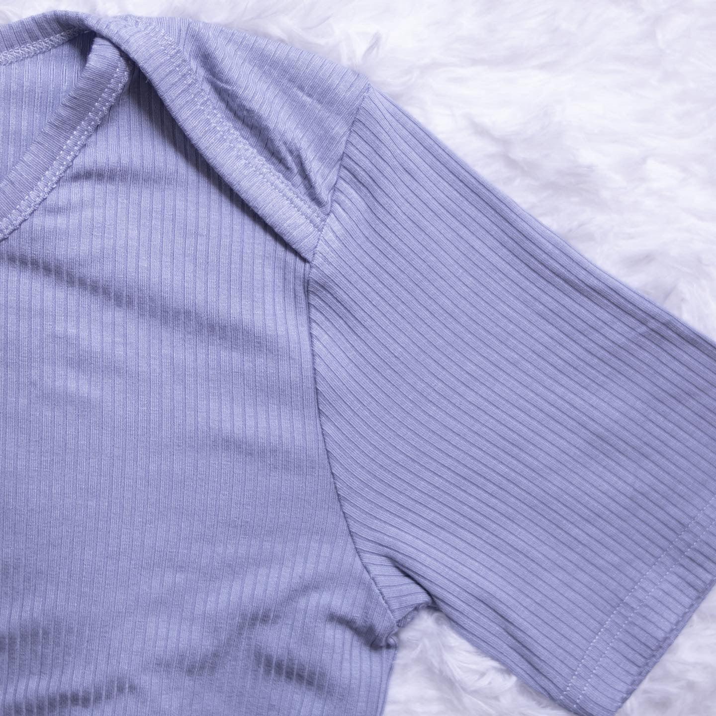 Vista Blue- Adult Ribbed Onesie - Lil Comforts