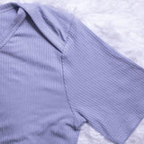 Vista Blue- Adult Ribbed Onesie - Lil Comforts