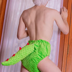 Dinosaur Tail- Adult Cloth Diaper - Lil Comforts
