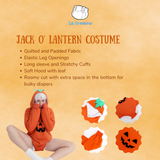 Jack O' Lantern Costume- Adult Padded Bamboo Onesie