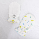 Watercolor Dinos- Adult Bamboo Padded Mittens