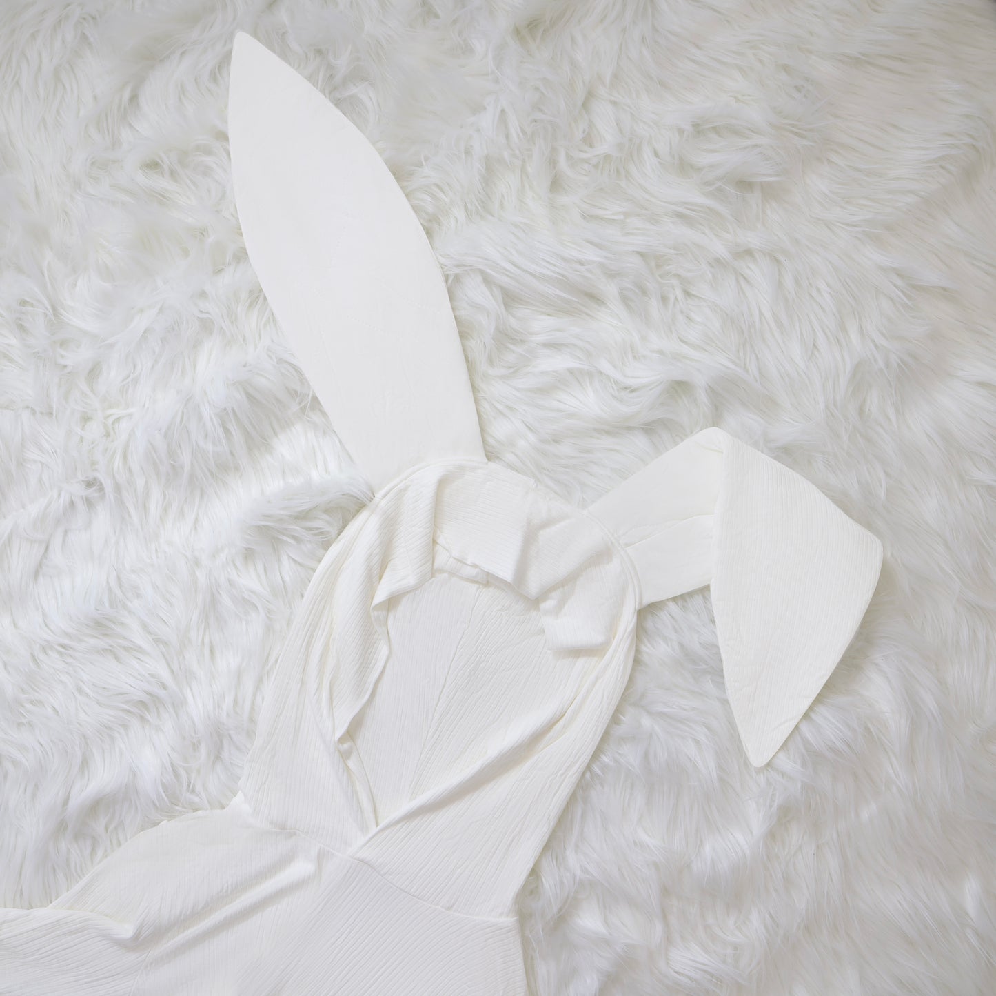 Bunny Hood- Adult Ribbed Onesie