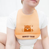 Hungry Bear- Adult Silicone Bib