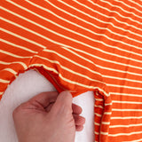 Baby Pumpkin- Adult Bamboo Terry Footed Pajamas