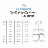 Caterpillar Cutie- Adult French Terry Cotton Overalls Romper
