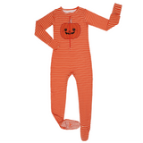 Baby Pumpkin- Adult Bamboo Terry Footed Pajamas