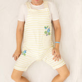 Busy Bee- Adult French Terry Cotton Overalls Romper
