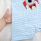 Rocket Ship- Adult Ribbed Cotton Overalls