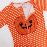 Baby Pumpkin- Adult Bamboo Terry Footed Pajamas