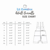 Rocket Ship- Adult Ribbed Cotton Overalls