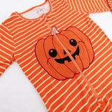 Baby Pumpkin- Adult Bamboo Terry Footed Pajamas