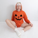 Jack O' Lantern Costume- Adult Padded Bamboo Onesie