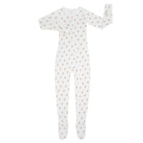 Teddy Bear- Adult Ribbed Bamboo Footed Pajamas