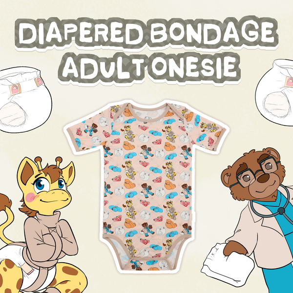 Diapered Bondage- Adult Bamboo Onesie
