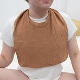 Walnut- Adult Cotton Muslin Bib