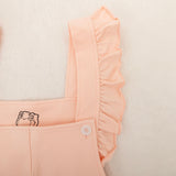 Caterpillar Cutie- Adult French Terry Cotton Overalls Romper