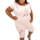 Caterpillar Cutie- Adult French Terry Cotton Overalls Romper