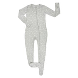 Sleepy Moons- Adult Bamboo Terry Footed Pajamas