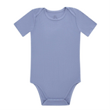 Vista Blue- Adult Ribbed Bamboo Onesie