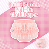Ruffle Bottom- Adult Pull-On Cloth Diaper