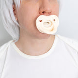 Oat Milk- Adult Orthodontic Silicone Pacifier