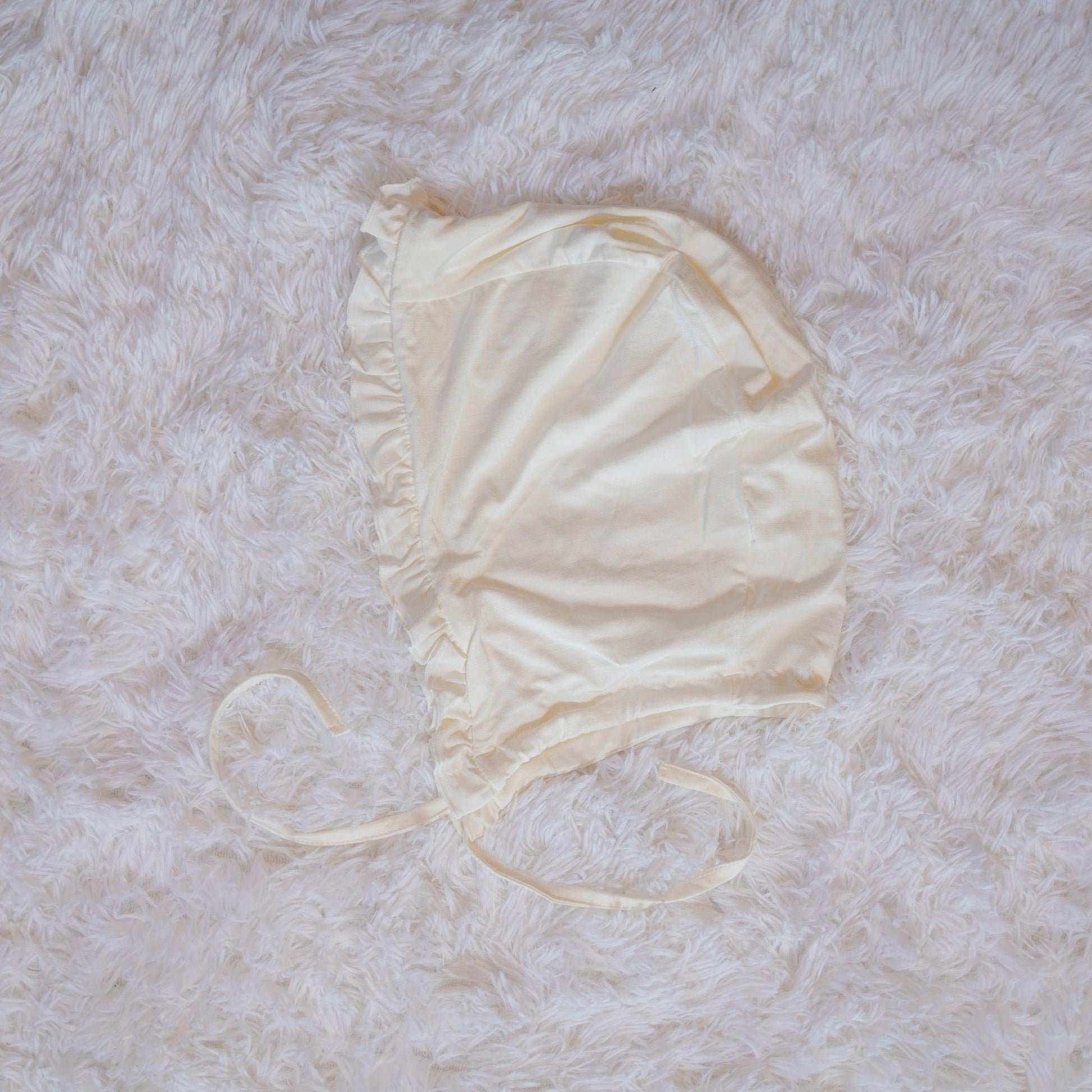 White- Adult Bonnet – Lil Comforts