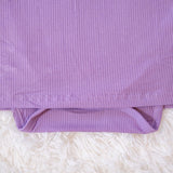 Lavender Dress- Adult Ribbed Onesie - Lil Comforts