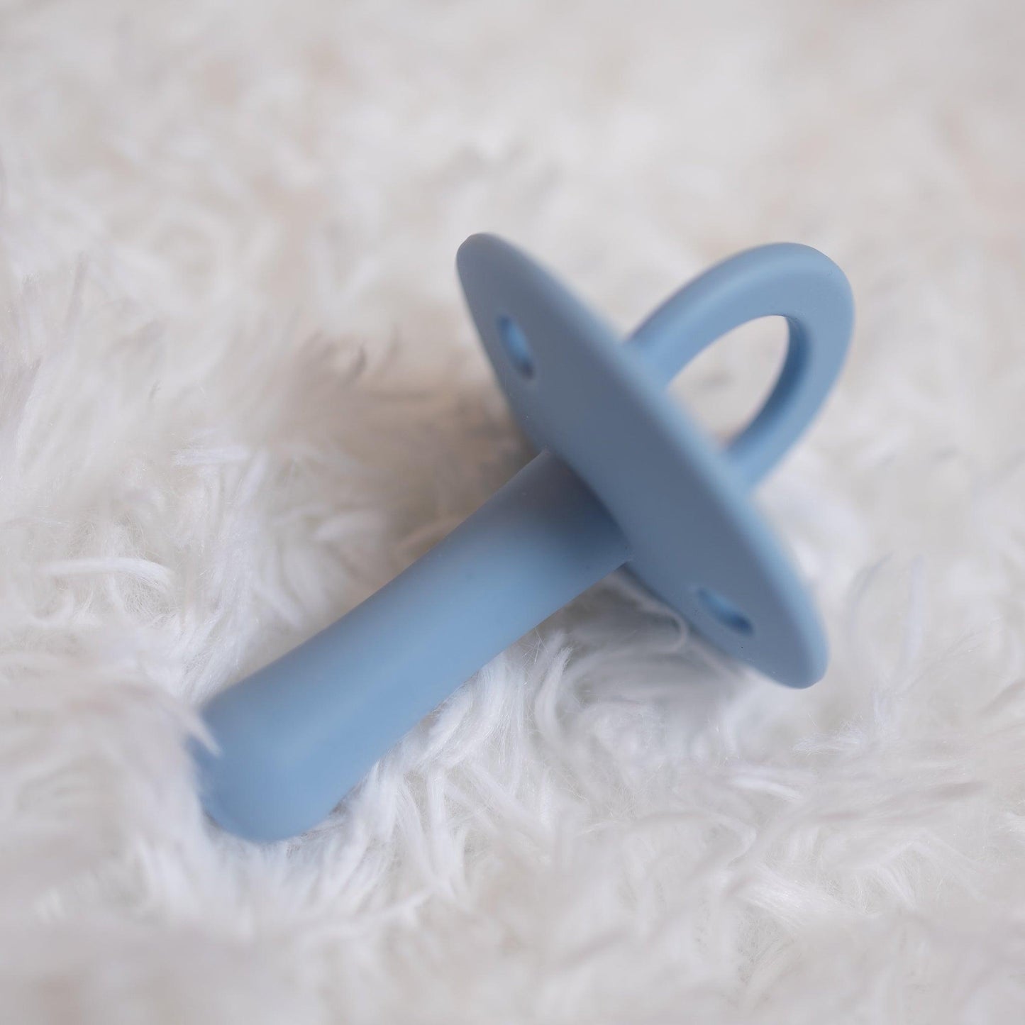 Powder Blue- Adult Silicone Pacifier - Lil Comforts