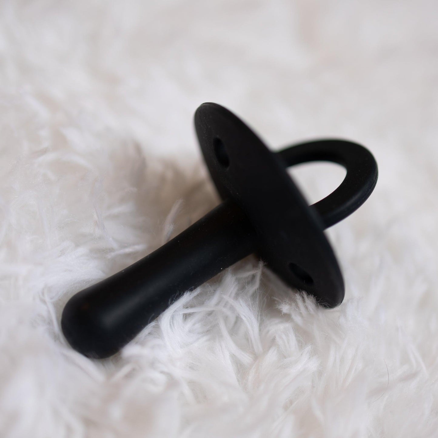 Black- Adult Silicone Pacifier
