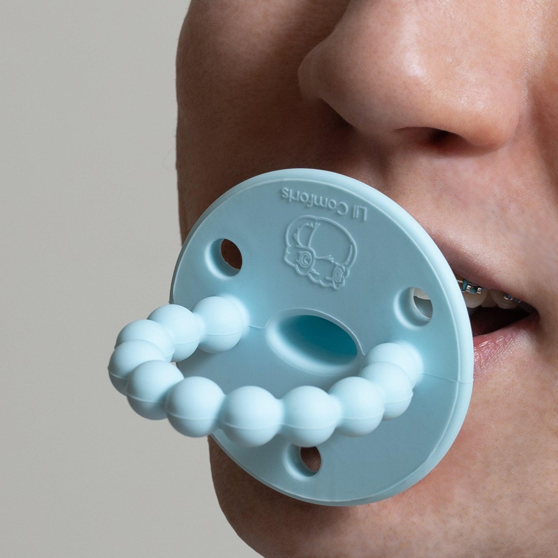 Baby Blue- Adult Silicone Pacifier - Lil Comforts